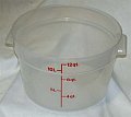 Cambro Round Food Storage Containers - Translucent 12qt.