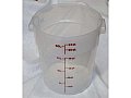 Cambro Round Food Storage Containers - Translucent 22qt.