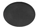 Winco Deluxe Tray 26"x22" Oval Black #TFG-2622