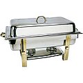 Update Gold Accented Oblong Chafer - 25-9/16" DC-6N
