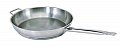Update 12" Natural Finish Stainless Steel Fry Pans - 2" Deep SFP