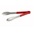 Winco 12" Red Utility Tong w/ Plastic Handle UT-12HP-R